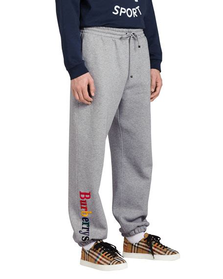 burberry rainbow embroidered sweatpants|BURBERRY Men's Rainbow Embroidered Track Pants, Brand .